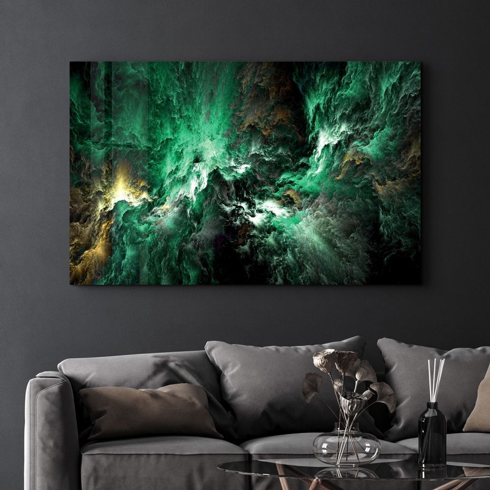 Other wall decoration - Myth of The Sky Green Version | Glass Wall Art - ARTDESIGNA