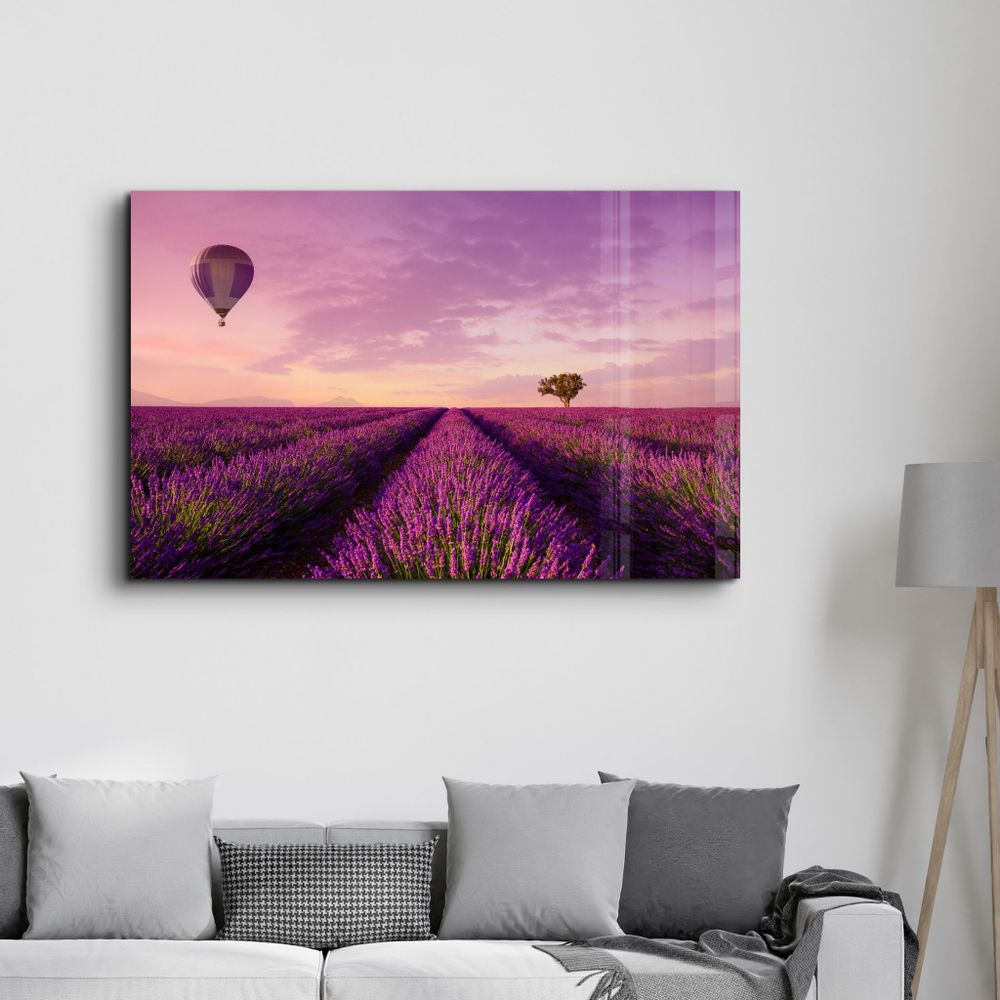 Other wall decoration - Purple Sky | Glass Wall Art - ARTDESIGNA