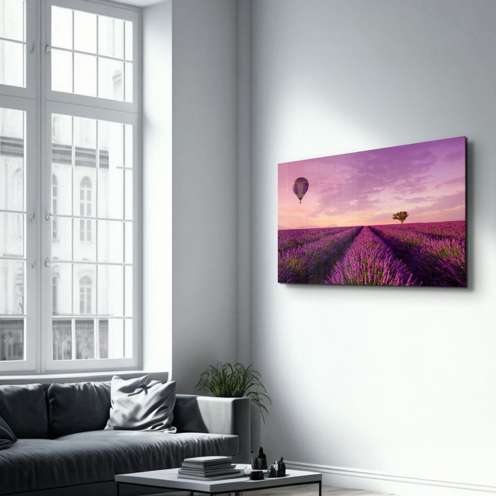 Other wall decoration - Purple Sky | Glass Wall Art - ARTDESIGNA