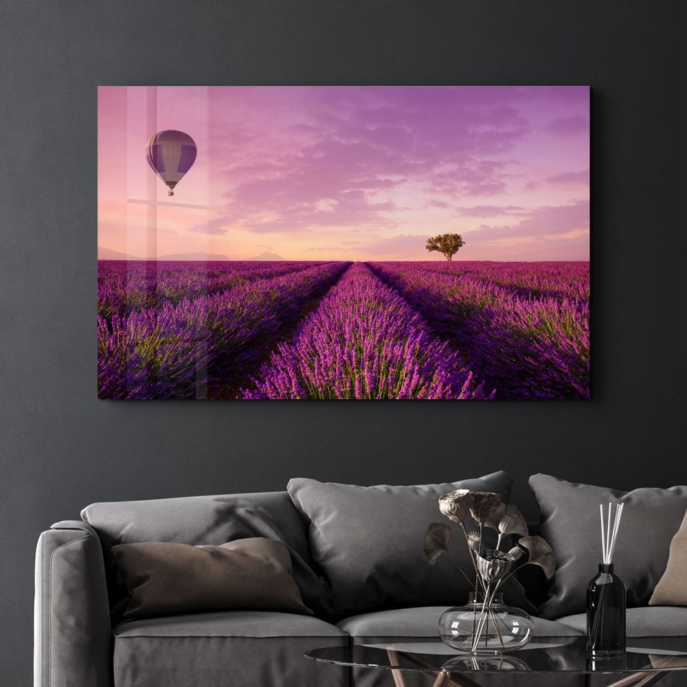 Other wall decoration - Purple Sky | Glass Wall Art - ARTDESIGNA