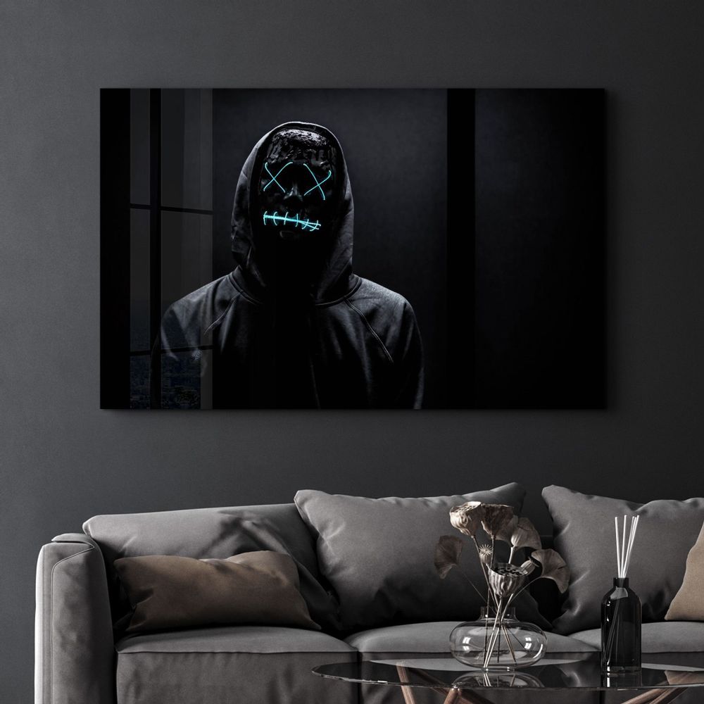 Autres décorations murales - The X Eyes V1 | GLASS WALL ART - ARTDESIGNA