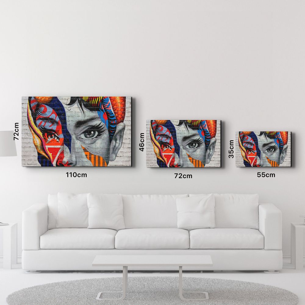 Other wall decoration - Two Sided Face Glass Wall Art - ARTDESIGNA