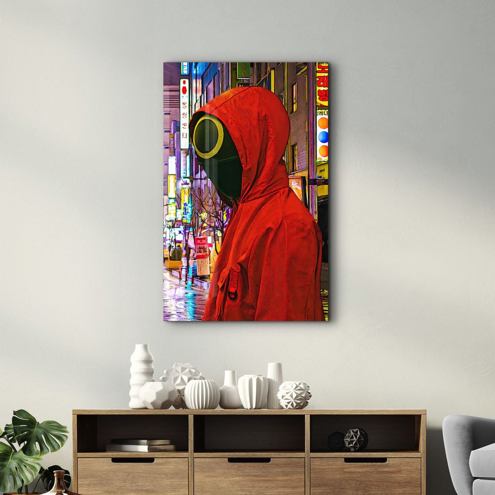 Autres décorations murales - Rounded Face | GLASS WALL ART - ARTDESIGNA