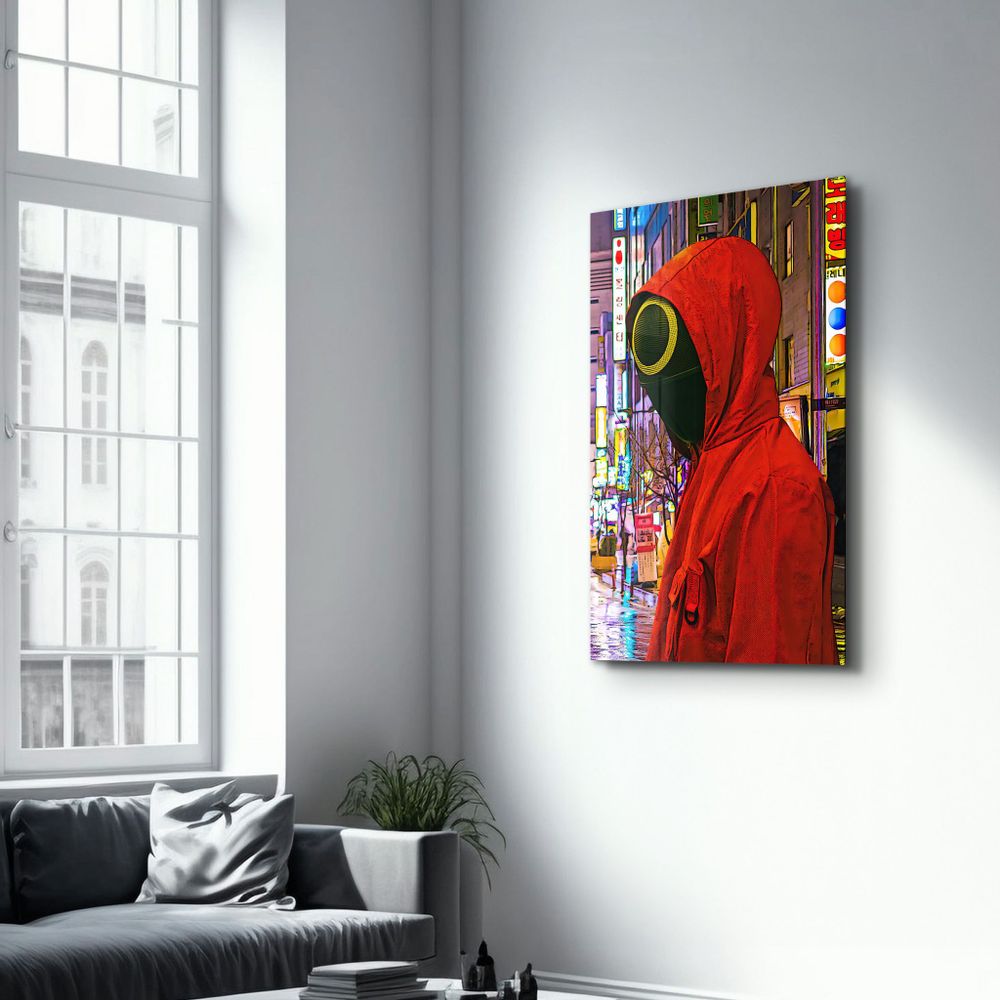 Autres décorations murales - Rounded Face | GLASS WALL ART - ARTDESIGNA