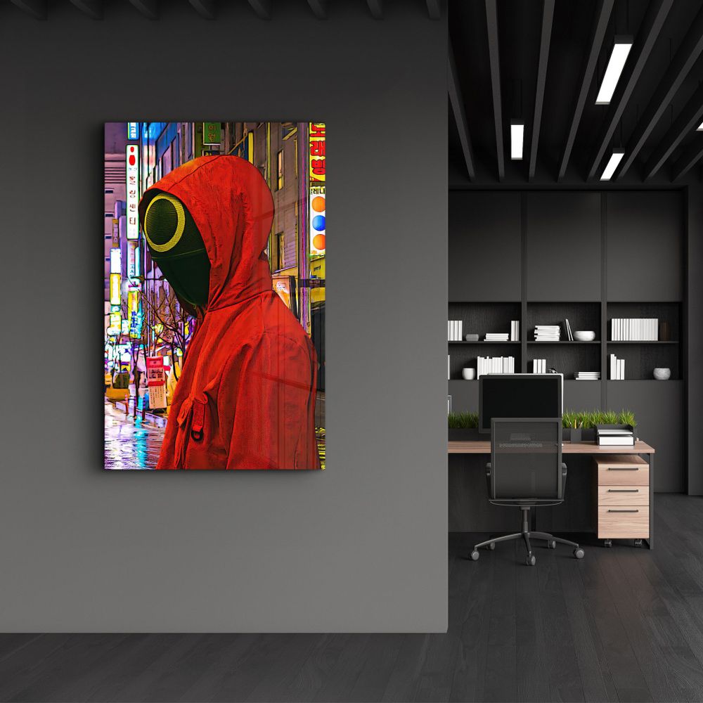 Autres décorations murales - Rounded Face | GLASS WALL ART - ARTDESIGNA