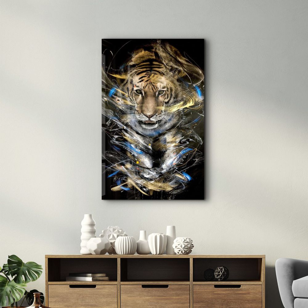 Other wall decoration - Tiger 5| GLASS WALL ART - ARTDESIGNA
