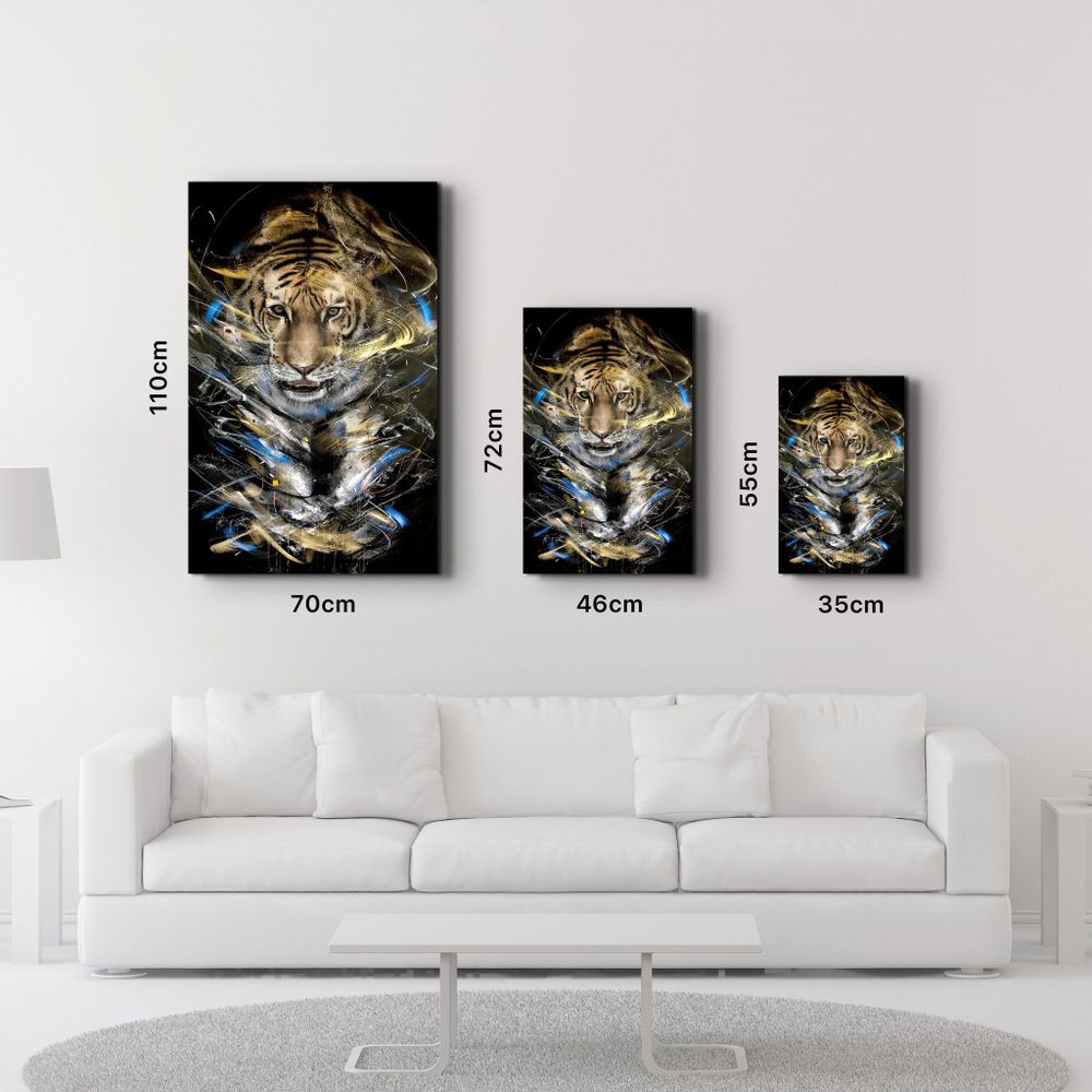 Other wall decoration - Tiger 5| GLASS WALL ART - ARTDESIGNA