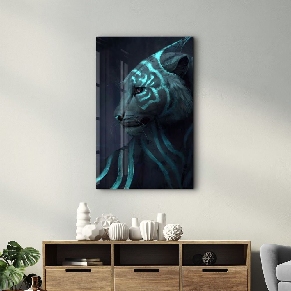 Autres décorations murales - Tiger | GLASS WALL ART - ARTDESIGNA