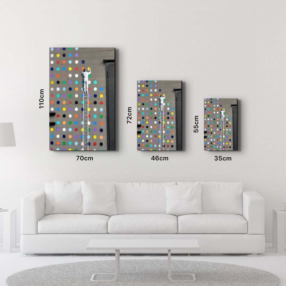 Autres décorations murales - Colorful Dots | GLASS WALL ART - ARTDESIGNA