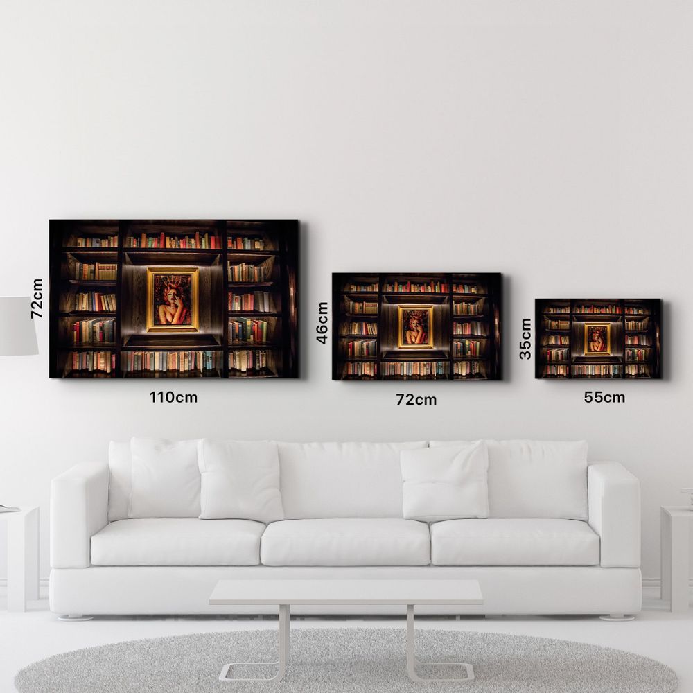 Autres décorations murales - A Small Library | GLASS WALL ART - ARTDESIGNA