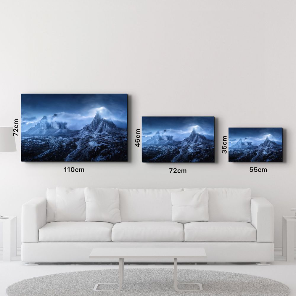 Autres décorations murales - Foggy Mountains | GLASS WALL ART - ARTDESIGNA