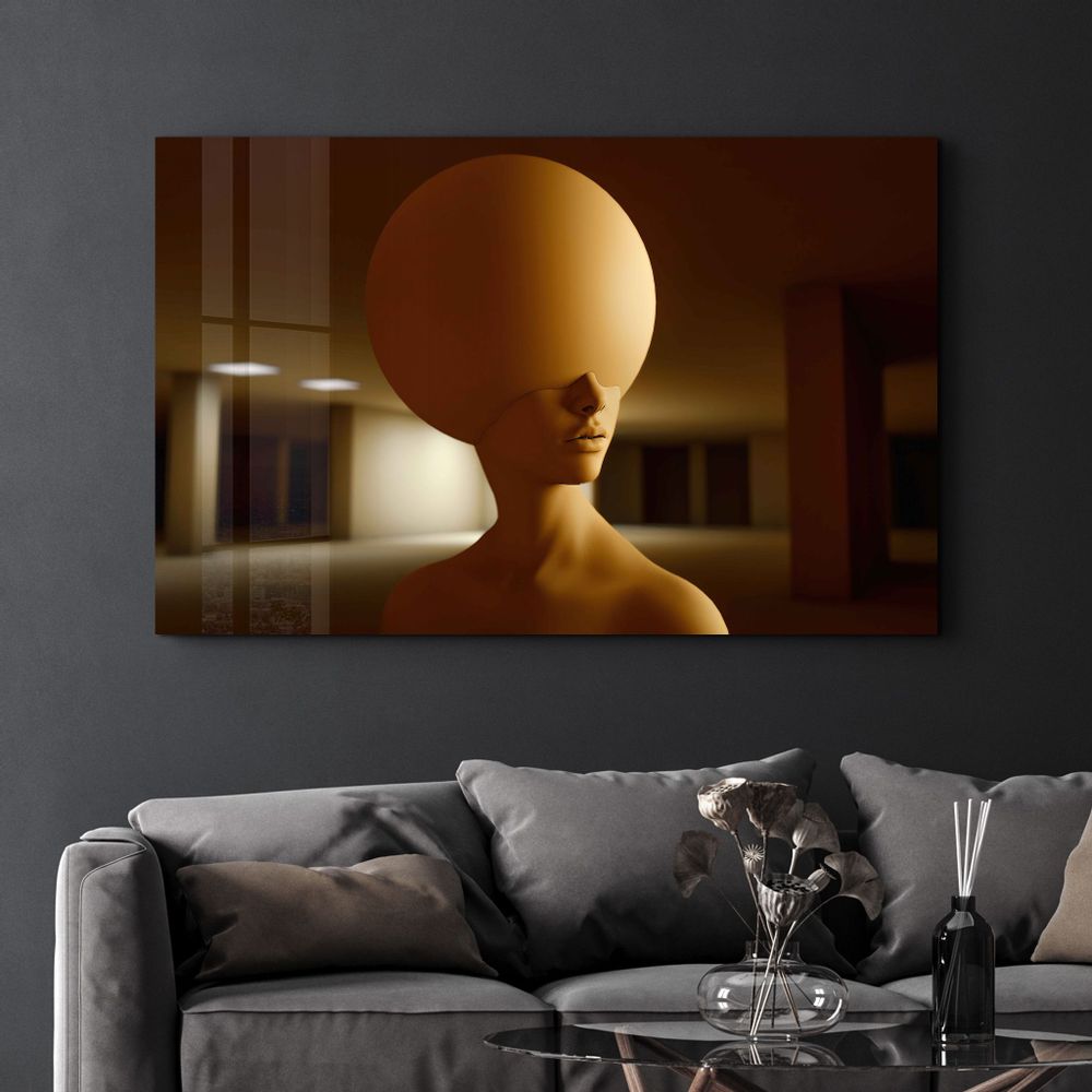 Other wall decoration - Supra Round Heads V1 | Designer's Collection Glass Wall Art - ARTDESIGNA