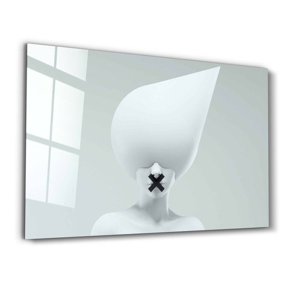 Autres décorations murales - Supra Round Heads V2 | Designer's Collection Glass Wall Art - ARTDESIGNA