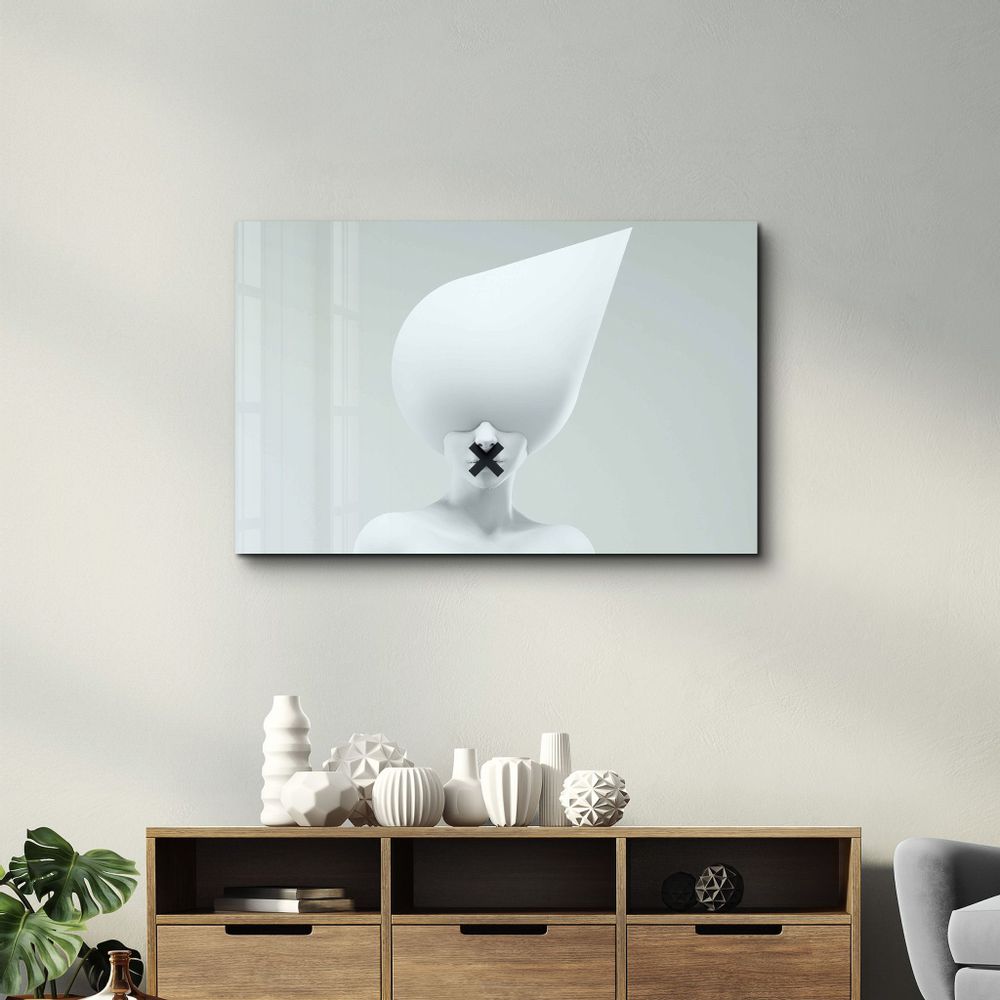 Autres décorations murales - Supra Round Heads V2 | Designer's Collection Glass Wall Art - ARTDESIGNA