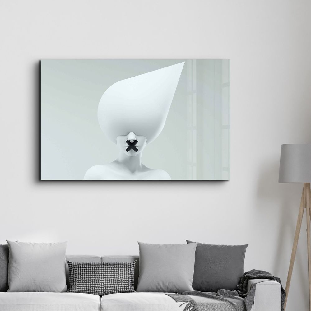 Autres décorations murales - Supra Round Heads V2 | Designer's Collection Glass Wall Art - ARTDESIGNA