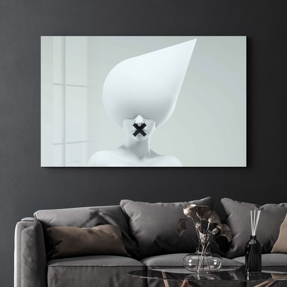 Autres décorations murales - Supra Round Heads V2 | Designer's Collection Glass Wall Art - ARTDESIGNA