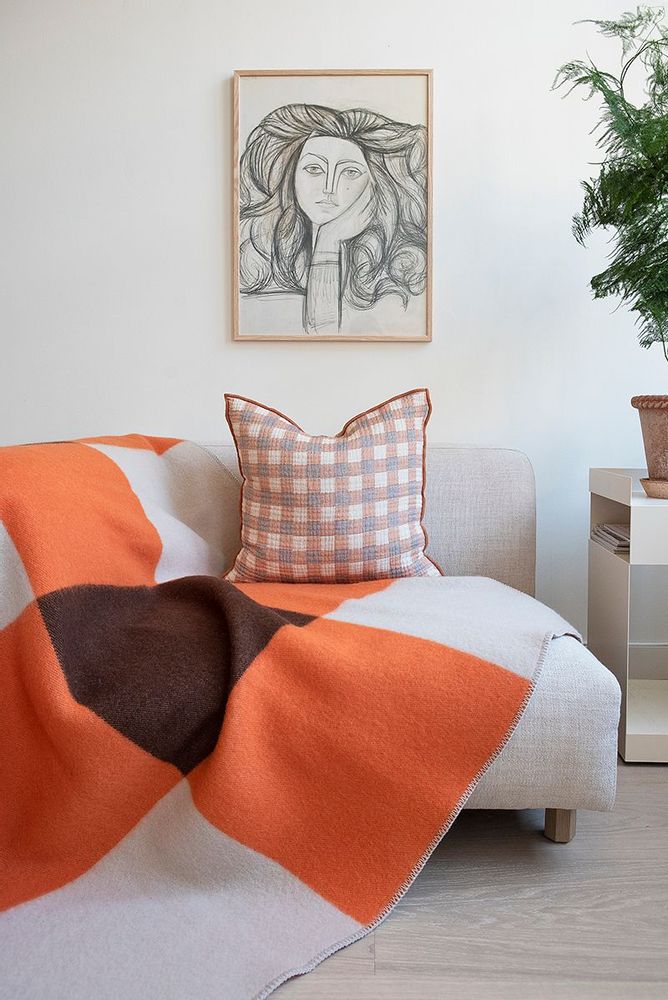 Cushions - Plaids made from lambs wool, linen, and recycled cotton - BRITA SWEDEN