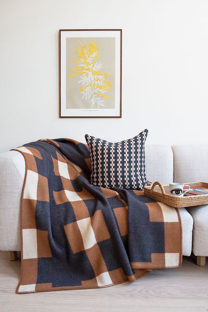 Cushions - Plaids made from lambs wool, linen, and recycled cotton - BRITA SWEDEN