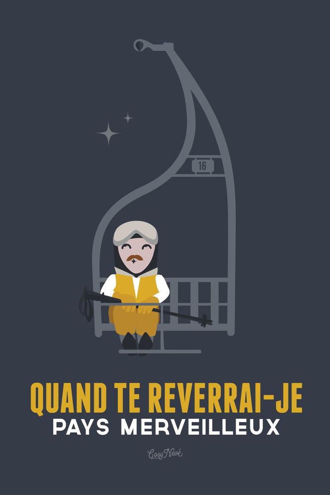 Poster - When will I see you again, wonderful country - COSYNÉVÉ - MOUNTAIN POSTERS
