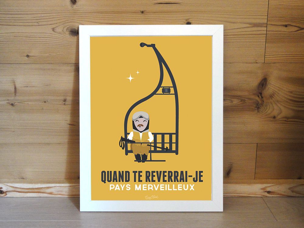 Poster - When will I see you again, wonderful country - COSYNÉVÉ - MOUNTAIN POSTERS