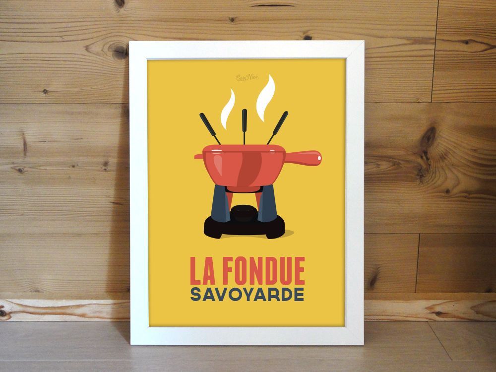 Affiches - La Fondue - COSYNÉVÉ - MOUNTAIN POSTERS