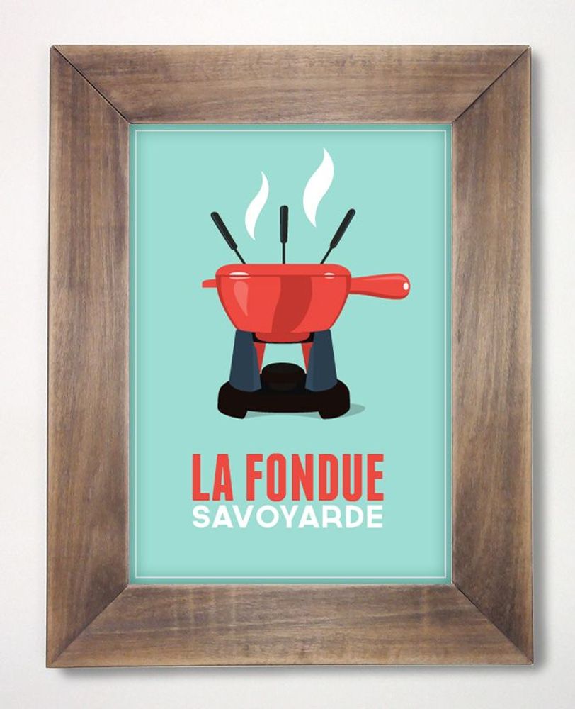 Affiches - La Fondue - COSYNÉVÉ - MOUNTAIN POSTERS