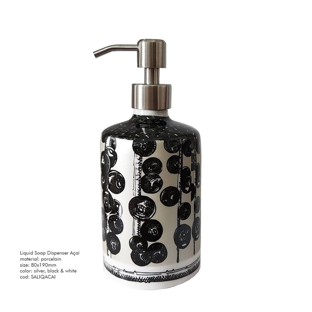 Design objects - Set of 4 pieces with ''Açaí'' prints to your toilet: - STUDIO CRIS AZEVEDO