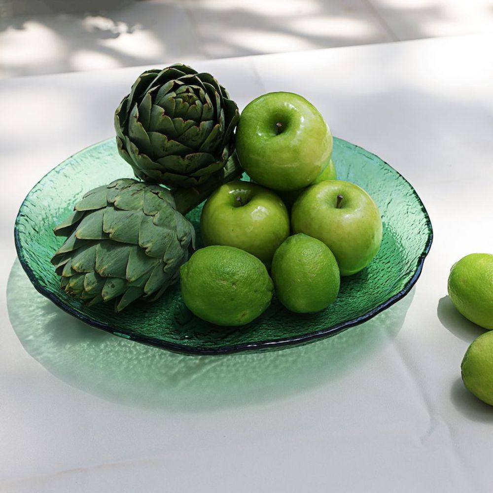 Assiettes au quotidien - Assiette en verre vert - HYA CONCEPT STORE