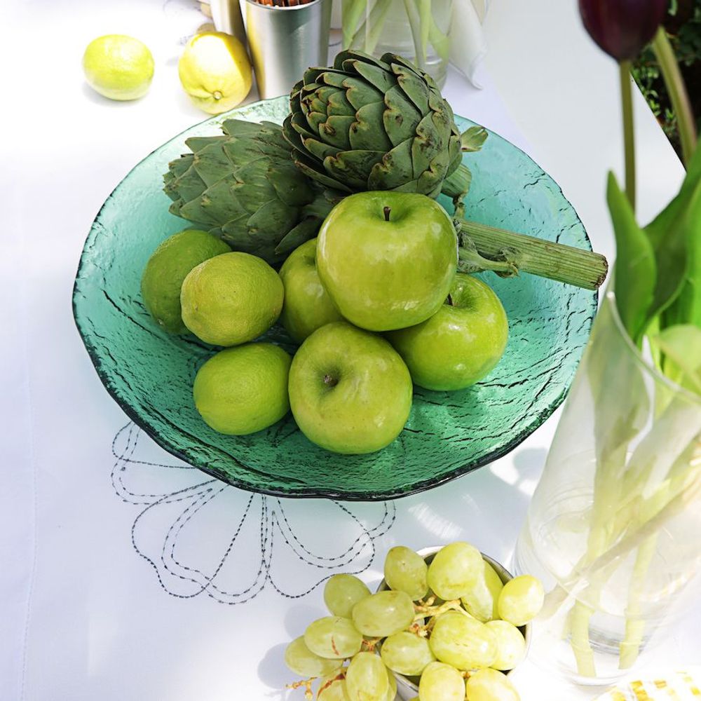 Assiettes au quotidien - Assiette en verre vert - HYA CONCEPT STORE