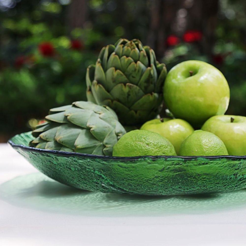 Assiettes au quotidien - Assiette en verre vert - HYA CONCEPT STORE