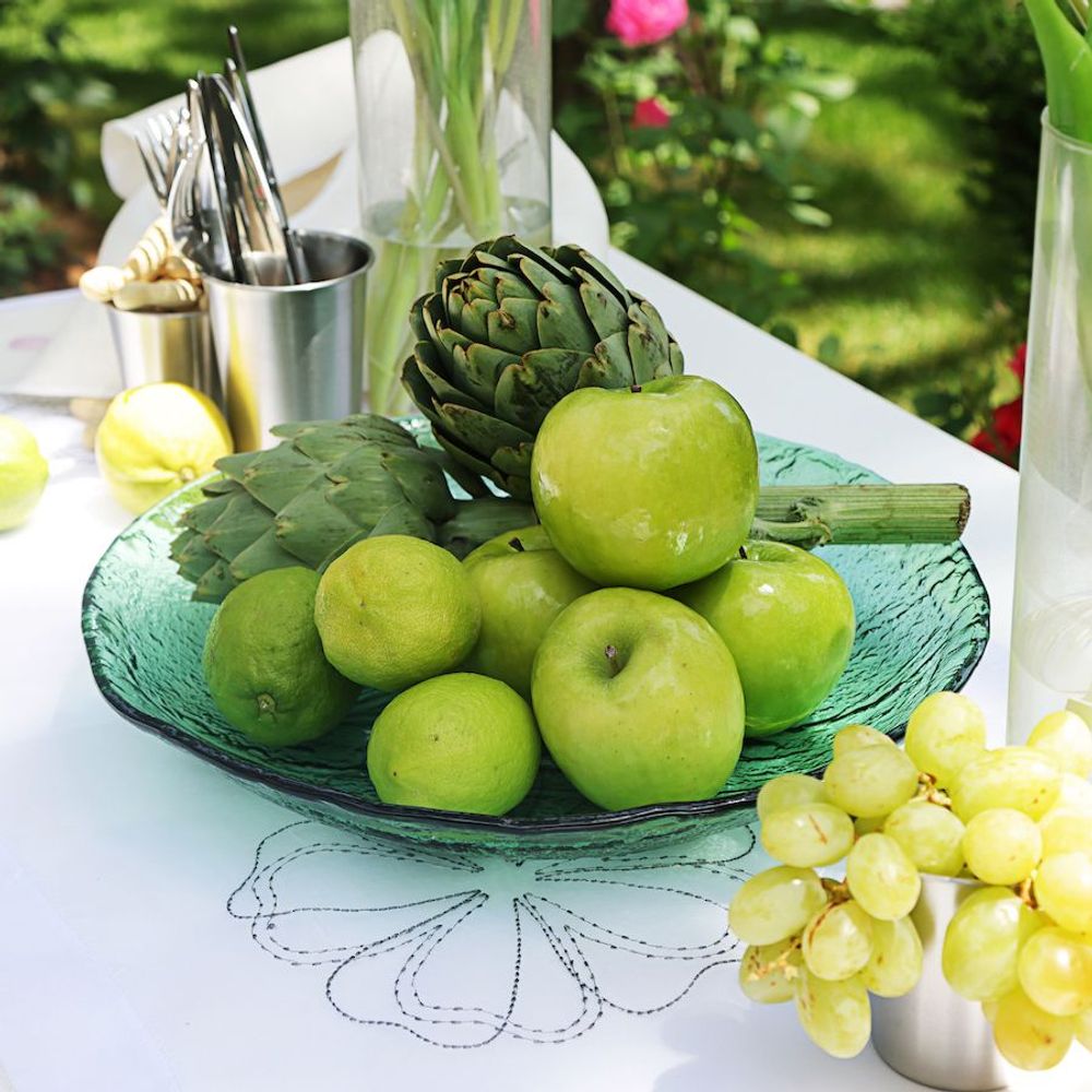 Assiettes au quotidien - Assiette en verre vert - HYA CONCEPT STORE