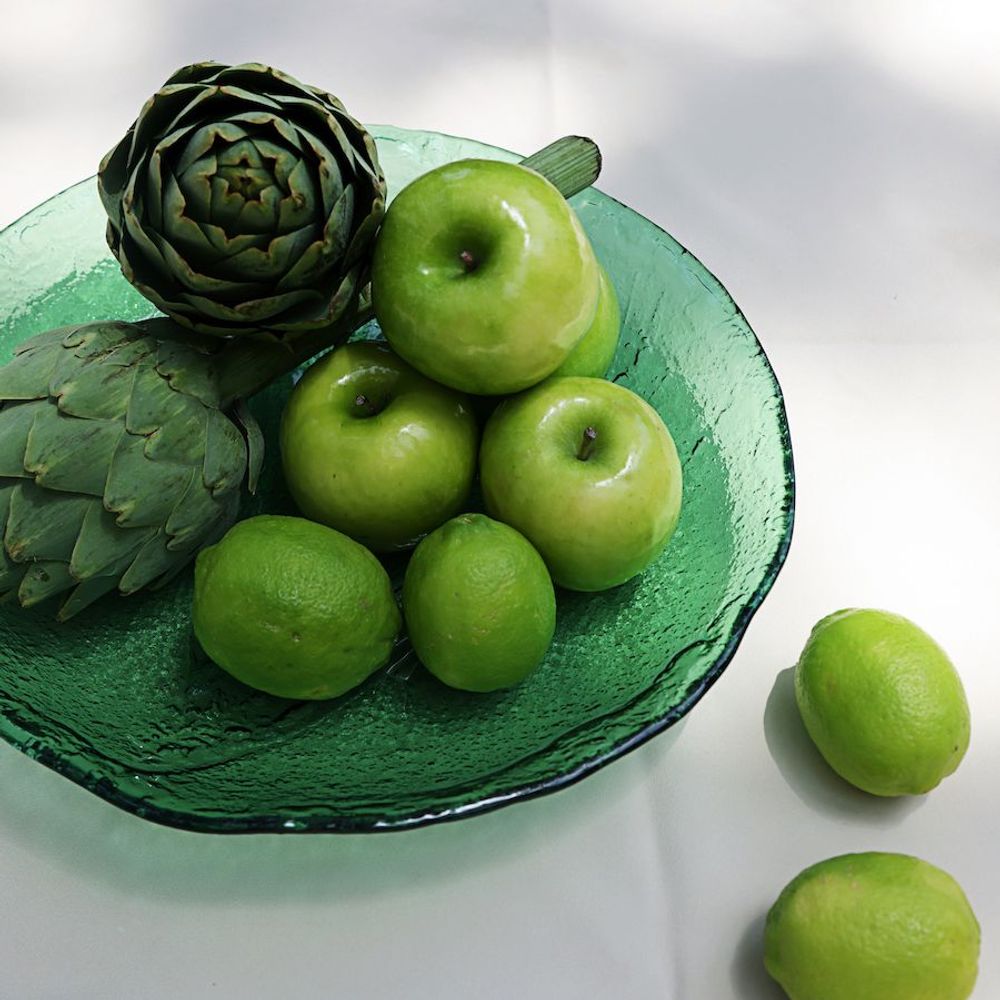 Assiettes au quotidien - Assiette en verre vert - HYA CONCEPT STORE