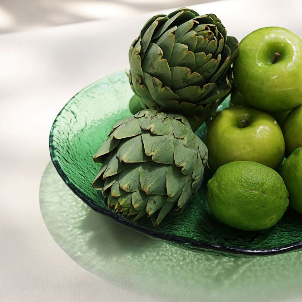 Assiettes au quotidien - Assiette en verre vert - HYA CONCEPT STORE