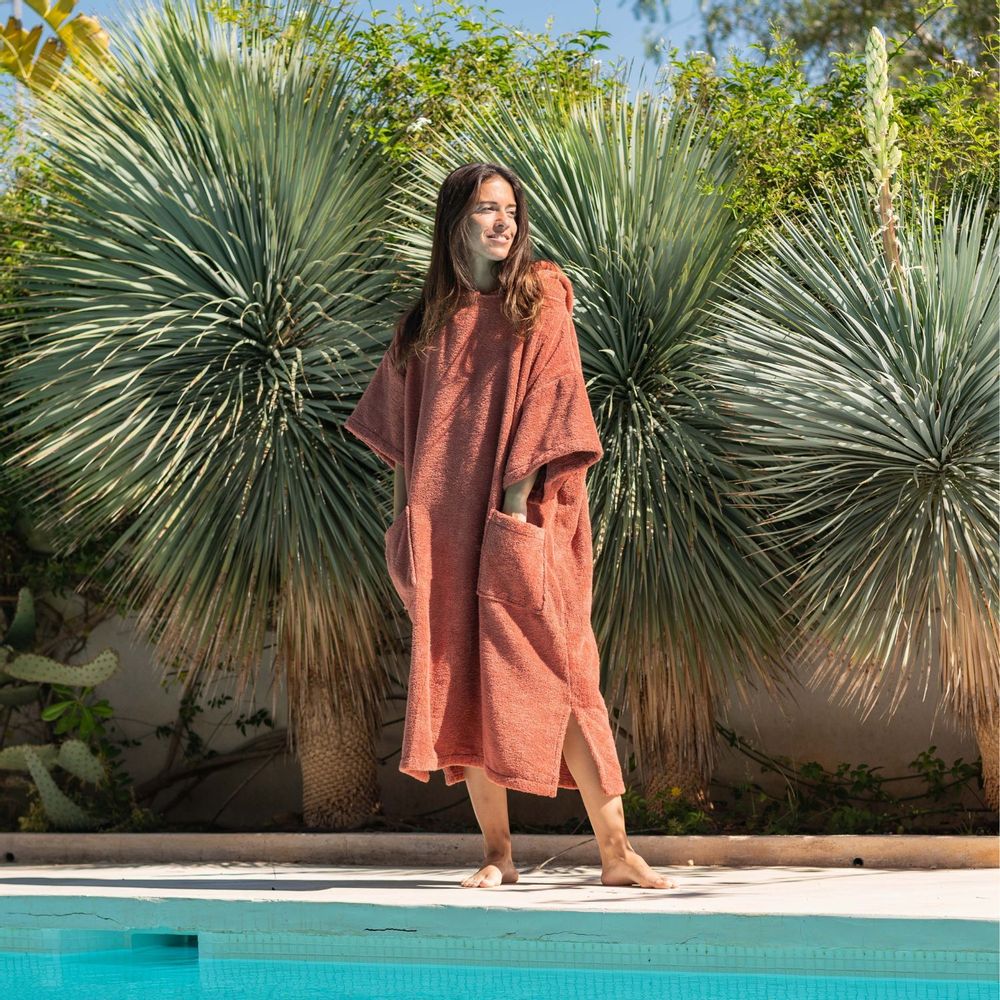 Prêt-à-porter - Poncho de bain Premium BIO - Terracotta - ATELIER DUNE