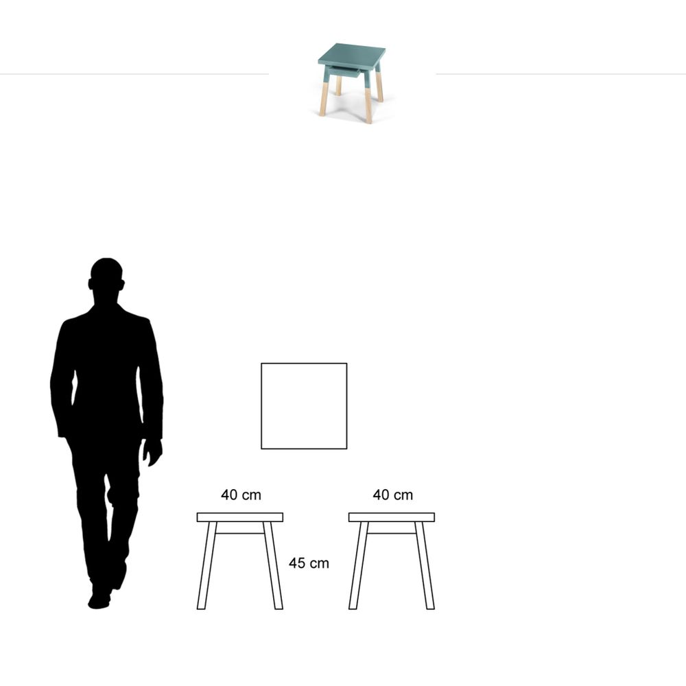 Tables de nuit - 2 chevets bois avec tiroir - lot de 2 - MON PETIT MEUBLE FRANÇAIS