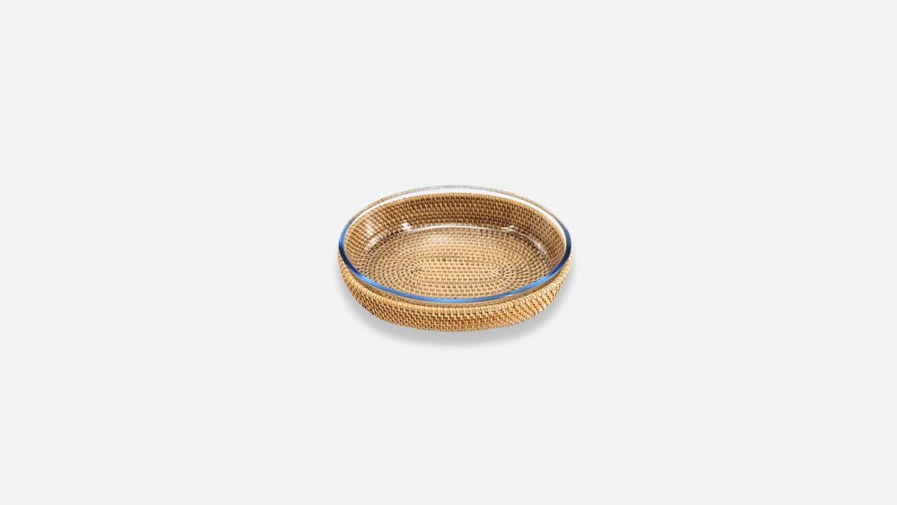 Plats et saladiers - ROTIN OVALE AVEC PYREX - MIDOLLINUM