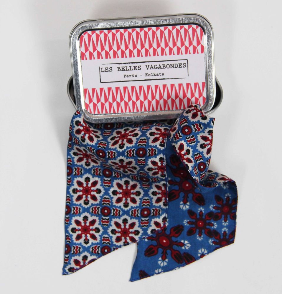 Scarves - Les Bandeaux Slash Les Belles Vagabondes Silk Scarf - LES BELLES VAGABONDES