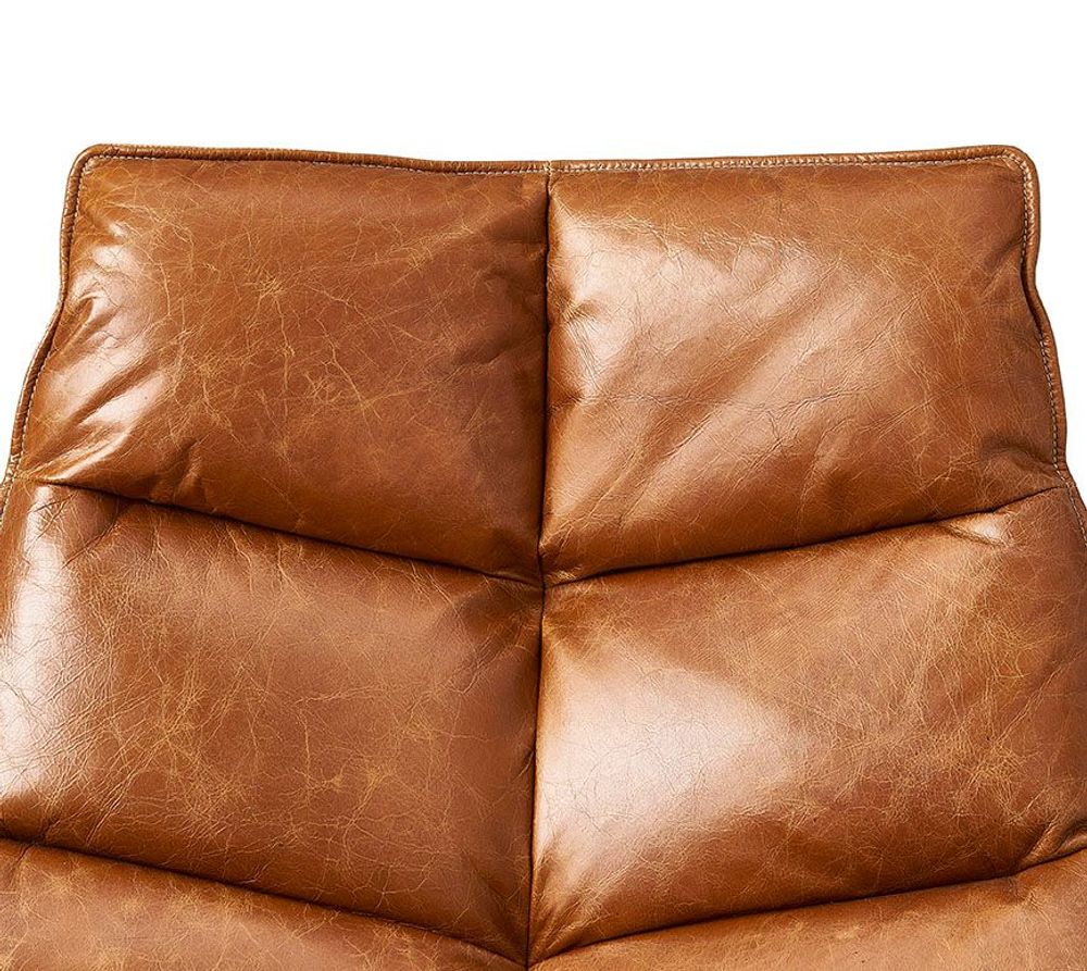 Fauteuils - Fauteuil pivotant cuir Achille - SIGNATURE MOBILIER ET DÉCORATION