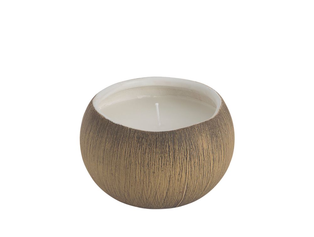 Bougies - Bougie céramique Coco AX24021 Ø12x8 cm - ANDREA HOUSE