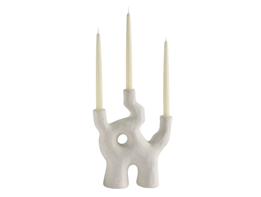 Candlesticks and candle holders - AX24032 Zeus ceramic candleholder 26x10x32 cm - ANDREA HOUSE