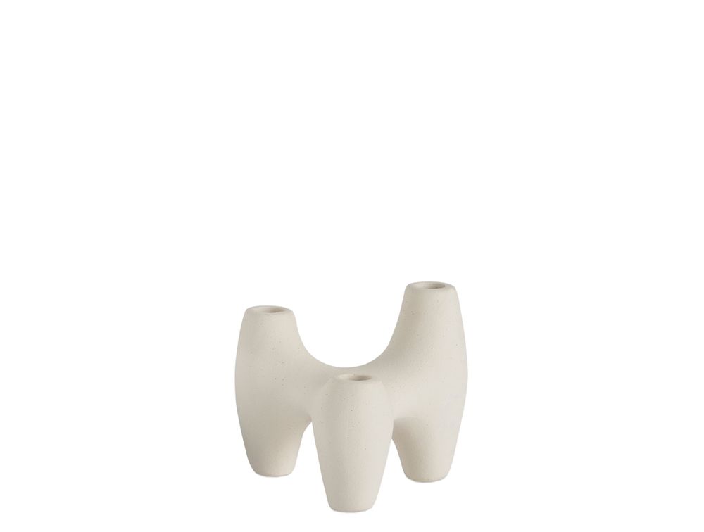Bougeoirs et photophores - Bougeoir en céramique Zante AX24060 16x14x14 cm - ANDREA HOUSE