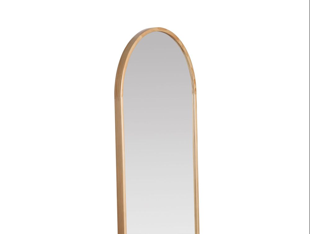 Mirrors - AX24106 Oval wood wall mirror 50x160 cm - ANDREA HOUSE