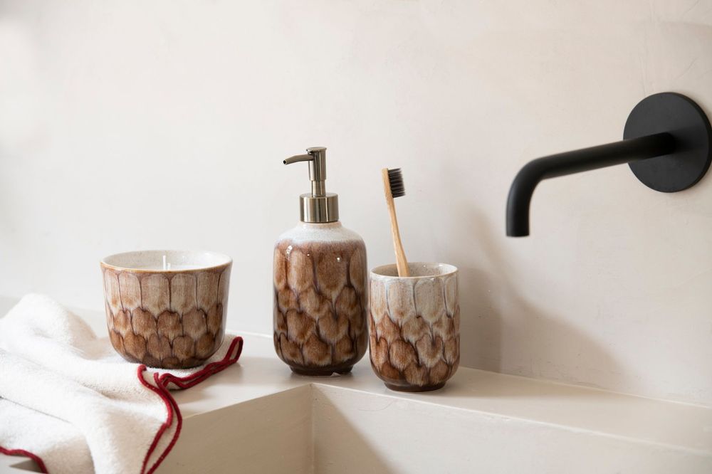 Rangements pour salle de bain - BA24023 Porte-brosse à dents Ø7,5x10 cm - ANDREA HOUSE