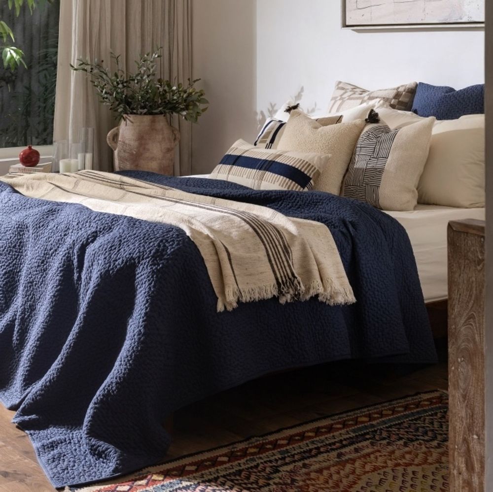 Bed linens - Cotton Quilt - Dune - NEEM LIVING