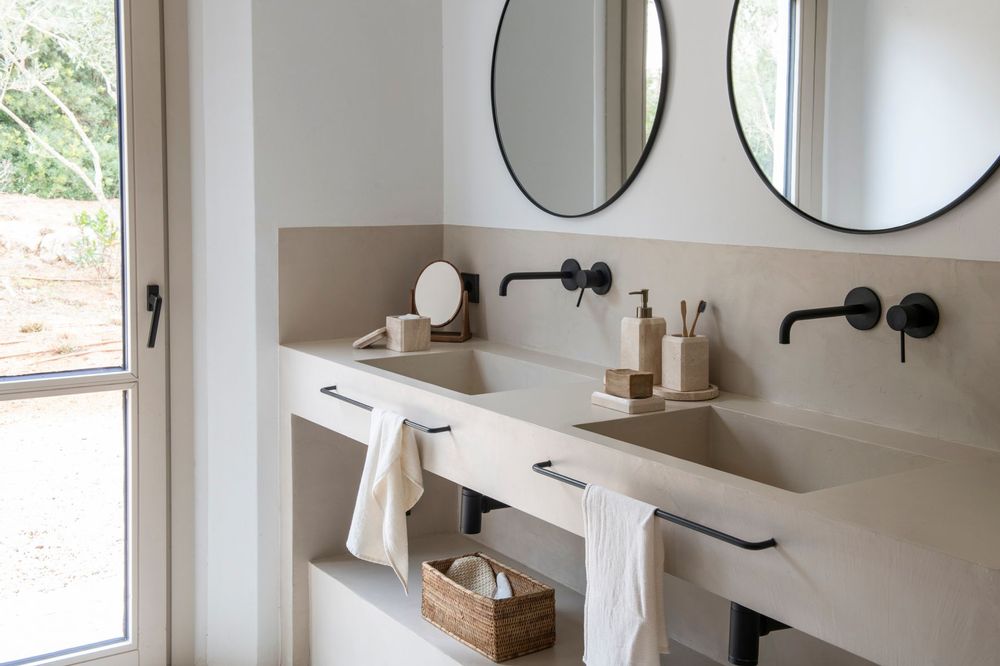 Rangements pour salle de bain - BA24113 Porte-brosse à dents 7,5x7,5x11 cm - ANDREA HOUSE