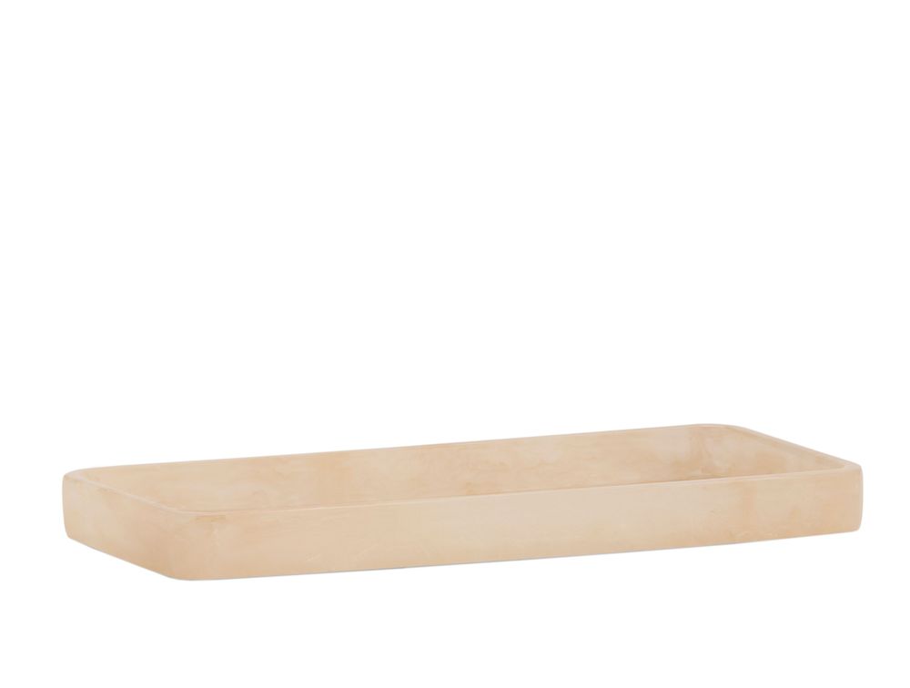 Soap dishes - BA24198 Nacar polyresin tray 25x11x2.5 cm - ANDREA HOUSE
