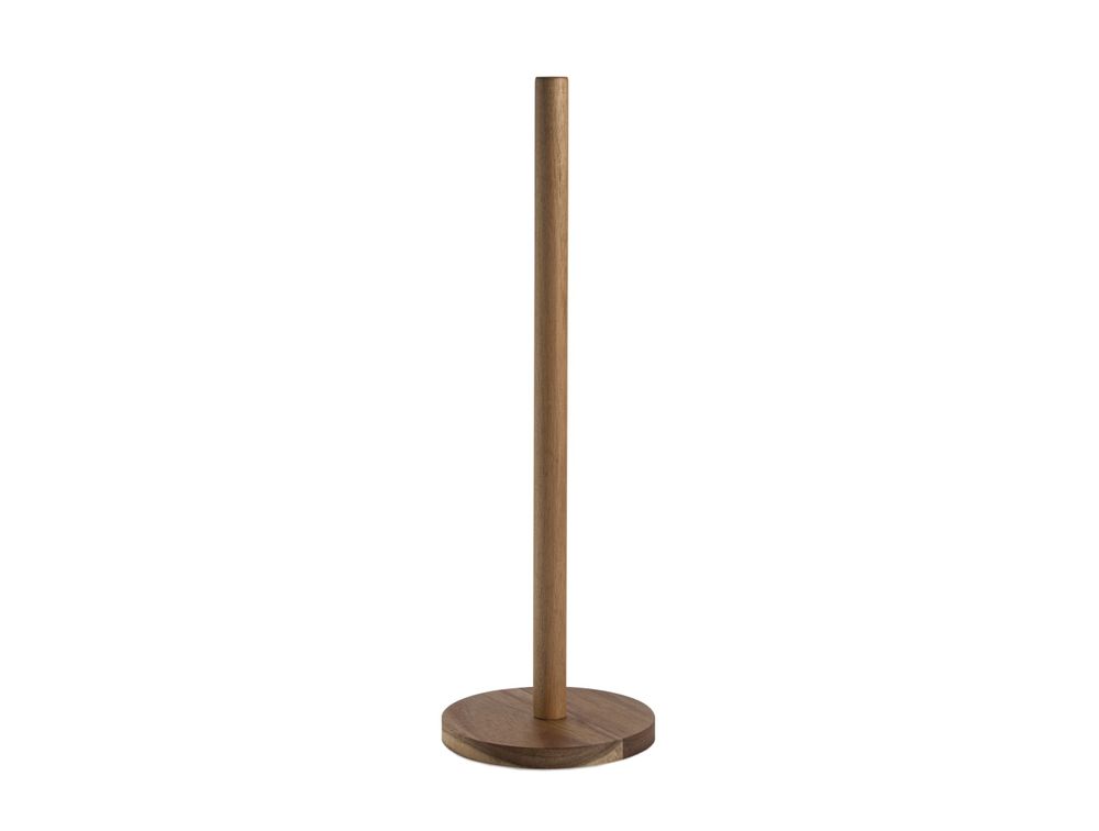 Meubles pour salle de bain - BA24508 Porte-rouleau de salle de bain en acacia Ø15x48cm - ANDREA HOUSE