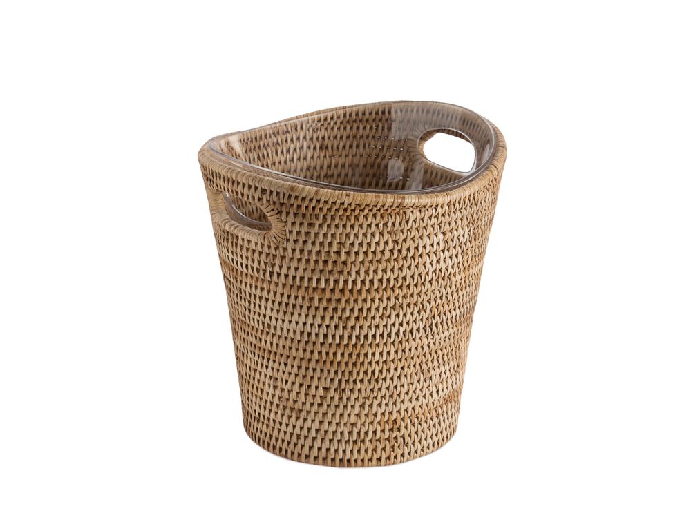 Cutlery set - MS24128 Rattan champagne bucket 36.5x27x37 cm - ANDREA HOUSE