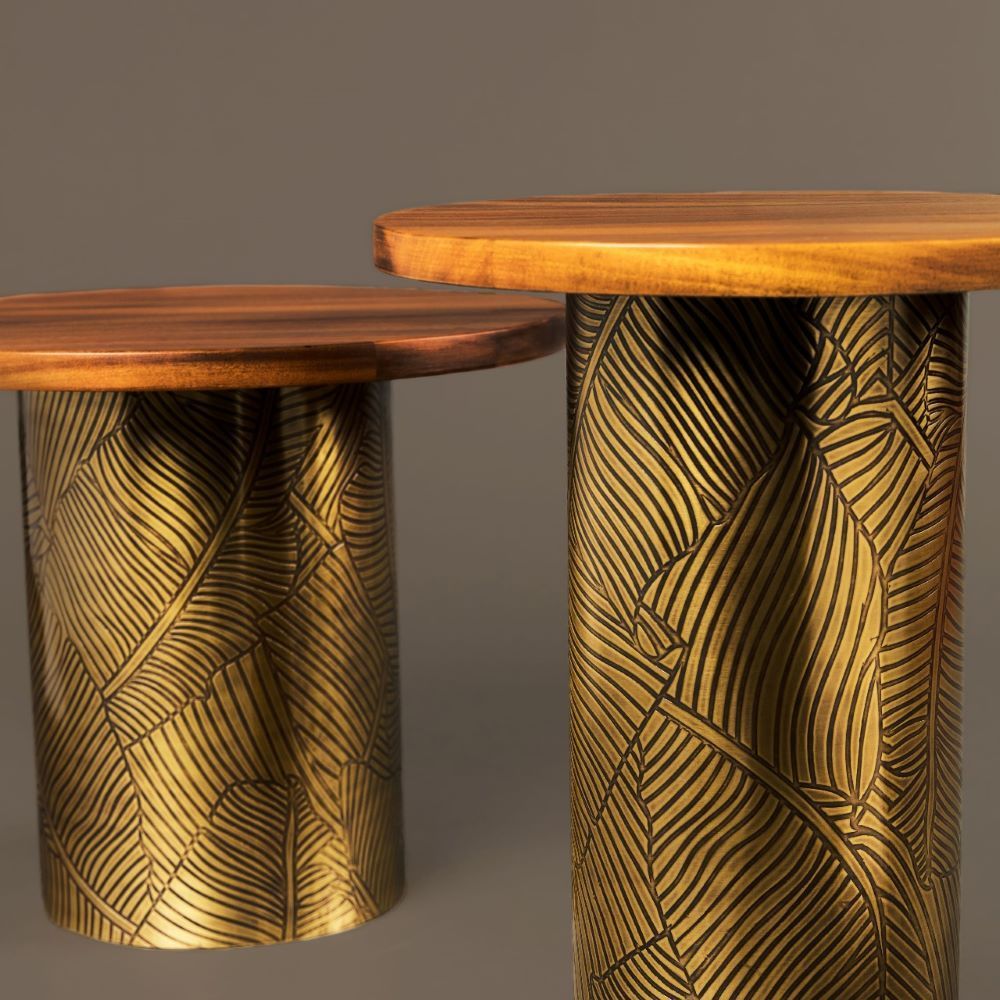 Autres tables - Table d'appoint Empreintes 6 - ATELIER LANDON