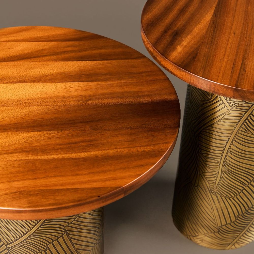 Autres tables - Table d'appoint Empreintes 6 - ATELIER LANDON